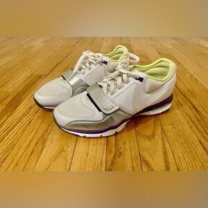 Nike 2011 Trainer One Air Max Shoes 10 white lime purple